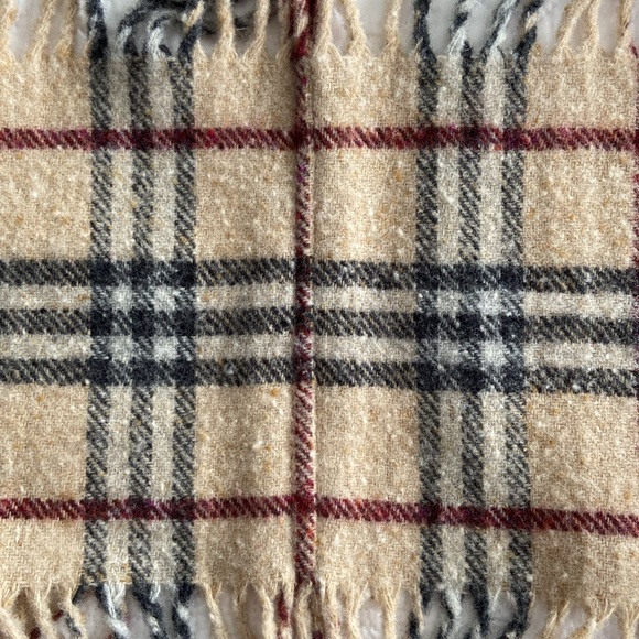 Burberry Happy Scarf Double Fringe Nova Check Lambswool Extra Long - Picture 10 of 15